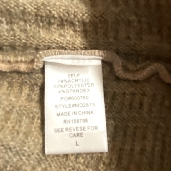 NWT Y2K  MABLE Boho knit midi sweater dress with cut out at lower back.Size L. - Picture 13 of 13